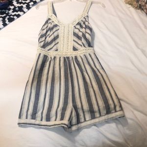 Striped romper